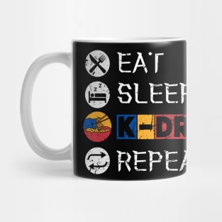 Eat Sleep K-Drama Repeat Mug